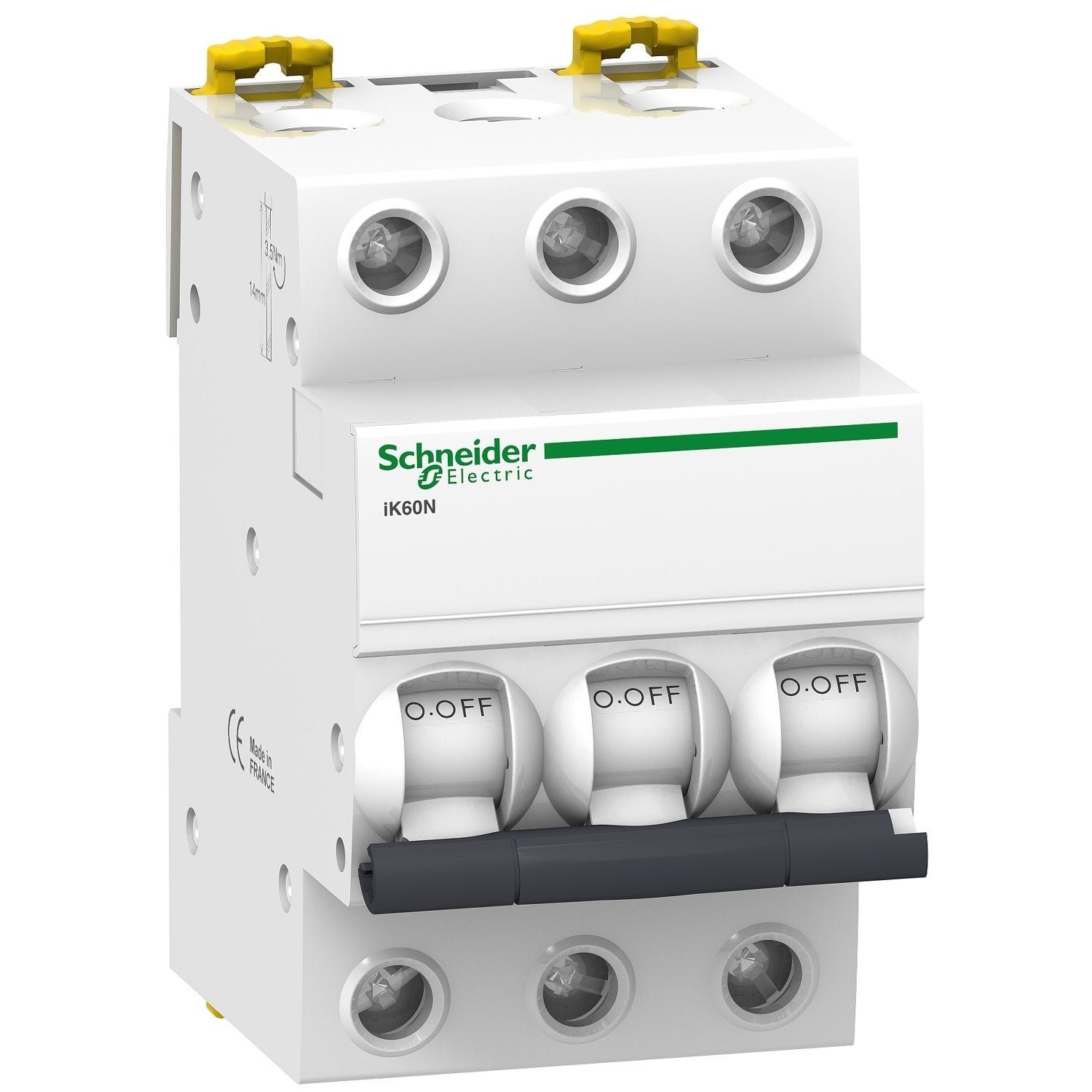 A9K24310 ITM Acti9 iK60N - 3P - 10A - (Icu)10kA/230VAC - C - A9K24310 - Schneider - Imagen 1
