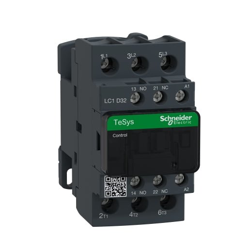 LC1D32B7Schneider Contactor TeSys D - 3P - 32A(AC3) - Bobina 24VAC - LC1D32B7 - SCHNEIDER - Imagen 1