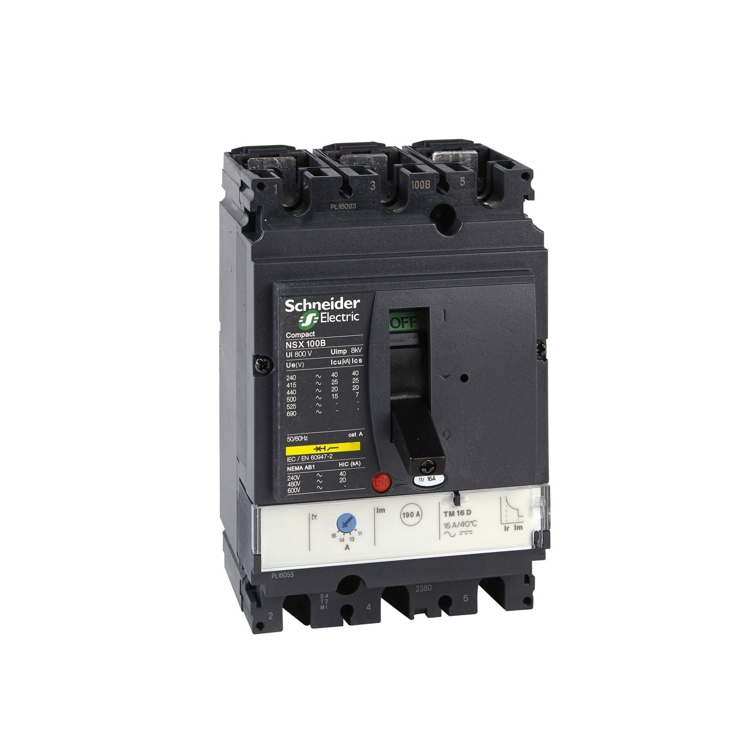 LV429675 Interruptor Termomagnético Compact NSX - TMD - 32A - 100kA 220/240VAC (IEC60947-2) - LV429675 - SCHNEIDER - Imagen 1