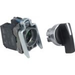 Selector Negro XB4 - Manija Larga - 3 Posiciones , 2 con Retorno al Centro - 2NA - XB4BJ53 - SCHNEIDER