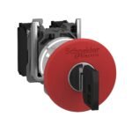 Parada de Emergencia Roja XB4 - Tipo Hongo ⌀40mm - Enclavamiento por Llave - NC - XB4BS9442 - SCHNEIDER