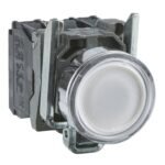 Pulsador Blanco XB4 - Rasante - LED - 24V - NA+NC - XB4BW31B5 - SCHNEIDER