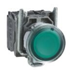 Pulsador Verde XB4 - Rasante - LED - 24V - NA+NC - XB4BW33B5 - SCHNEIDER