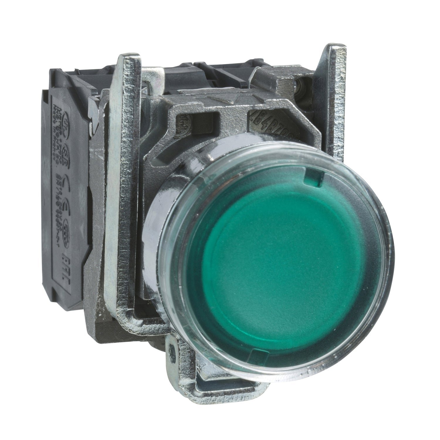XB4BW33M5 Pulsador Verde XB4 - Rasante - LED - 220VAC - NA+NC - XB4BW33M5 - SCHNEIDER - Imagen 1