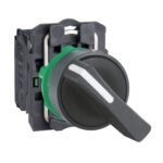 Selector Negro XB5 - Manija Larga - 2 Posiciones Fijas - NA - XB5AJ21 - SCHNEIDER