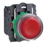 Pulsador Rojo XB5 - Rasante - LED -  24V - NA+NC - XB5AW34B5 - SCHNEIDER