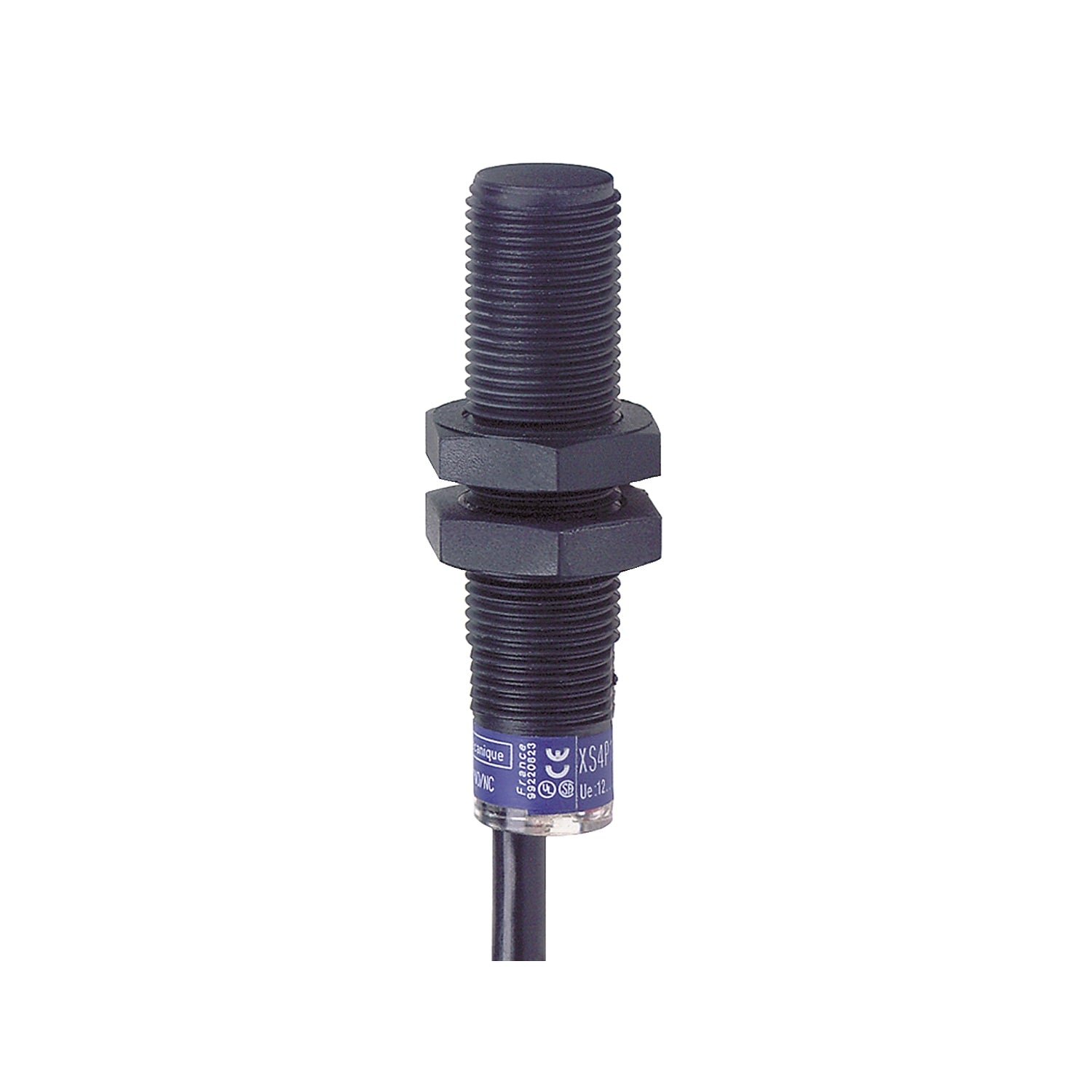 XS4P12PA370 Sensor Inductivo OsiSense XS - ø12mm - Detección 4mm - Plástico - 12-48VDC - cable 2m - XS4P12PA370 - SCHNEIDER - Imagen 1