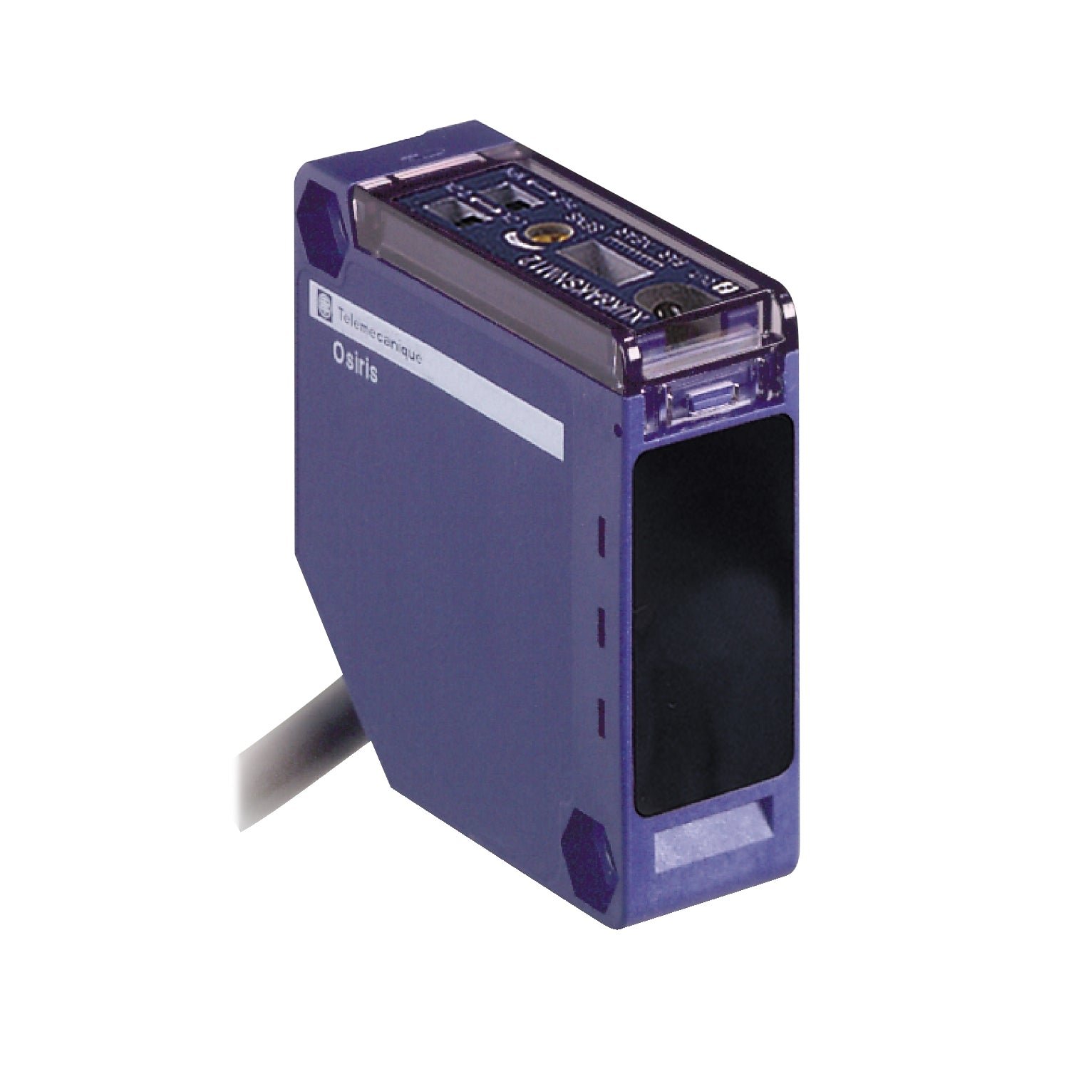 XUK8AKSNL2 Sensor Fotoeléctrico OsiSense XU - BGS - 50x50mm - Detección 1m - 12-24 VDC - Cable 2m - XUK8AKSNL2 - SCHNEIDER - Imagen 1